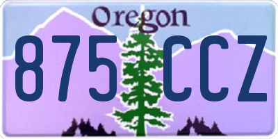 OR license plate 875CCZ