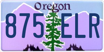 OR license plate 875ELR