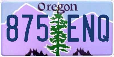 OR license plate 875ENQ