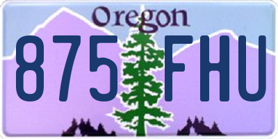 OR license plate 875FHU