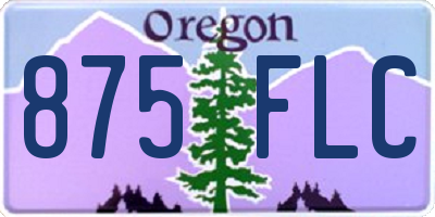 OR license plate 875FLC