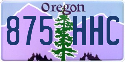 OR license plate 875HHC
