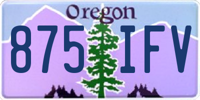 OR license plate 875IFV