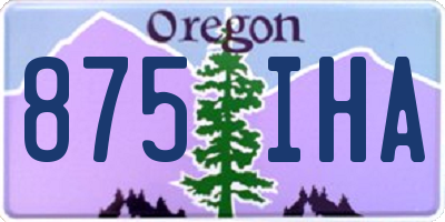 OR license plate 875IHA