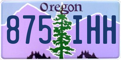 OR license plate 875IHH