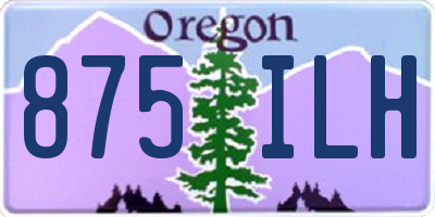 OR license plate 875ILH