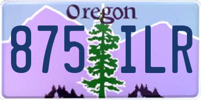 OR license plate 875ILR