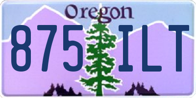 OR license plate 875ILT
