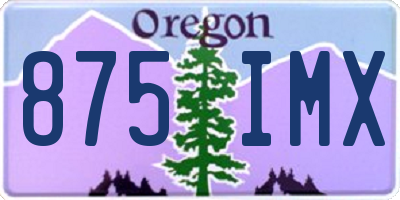 OR license plate 875IMX
