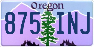 OR license plate 875INJ