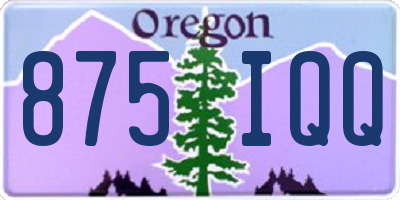 OR license plate 875IQQ