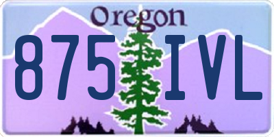 OR license plate 875IVL