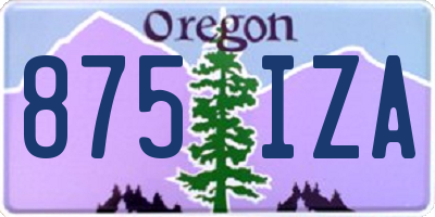 OR license plate 875IZA