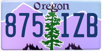OR license plate 875IZB