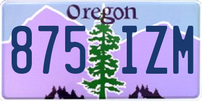 OR license plate 875IZM