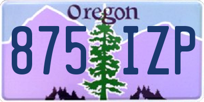 OR license plate 875IZP