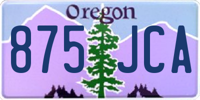 OR license plate 875JCA