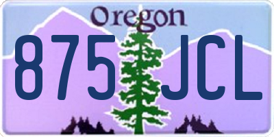 OR license plate 875JCL