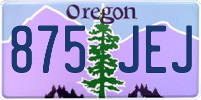 OR license plate 875JEJ