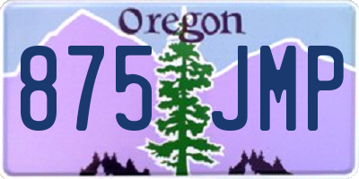 OR license plate 875JMP