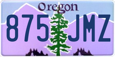 OR license plate 875JMZ