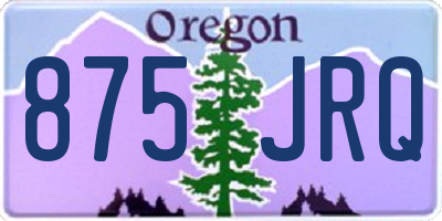 OR license plate 875JRQ