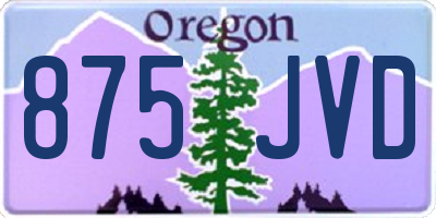 OR license plate 875JVD