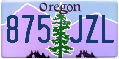 OR license plate 875JZL
