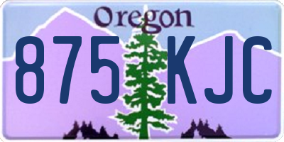 OR license plate 875KJC