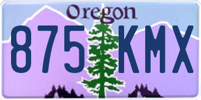 OR license plate 875KMX
