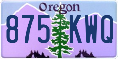OR license plate 875KWQ
