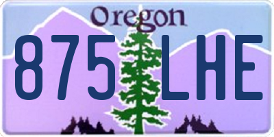 OR license plate 875LHE