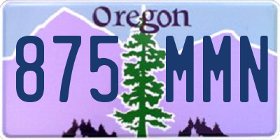 OR license plate 875MMN