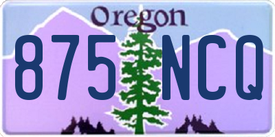 OR license plate 875NCQ