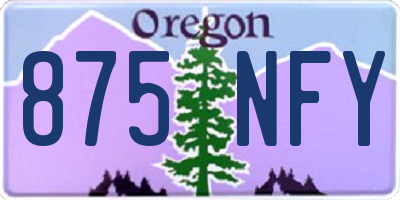 OR license plate 875NFY