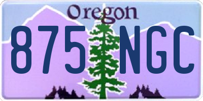 OR license plate 875NGC
