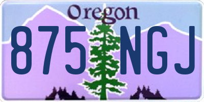 OR license plate 875NGJ