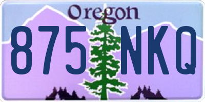 OR license plate 875NKQ