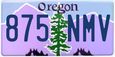 OR license plate 875NMV