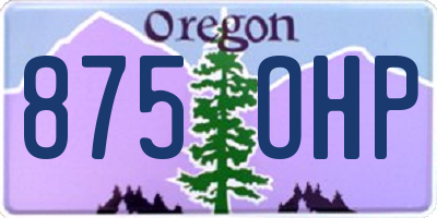 OR license plate 875OHP