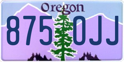 OR license plate 875OJJ