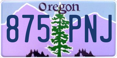 OR license plate 875PNJ