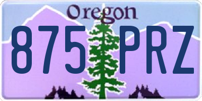 OR license plate 875PRZ