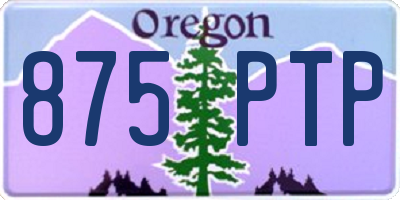 OR license plate 875PTP