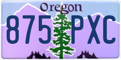 OR license plate 875PXC