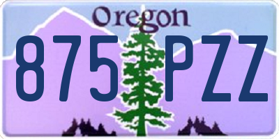 OR license plate 875PZZ