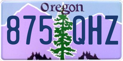 OR license plate 875QHZ