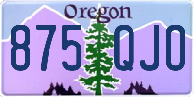 OR license plate 875QJO