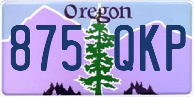 OR license plate 875QKP