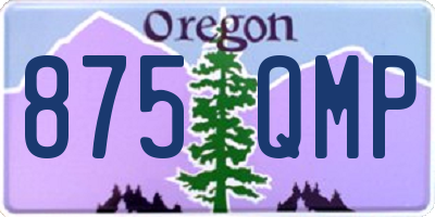 OR license plate 875QMP